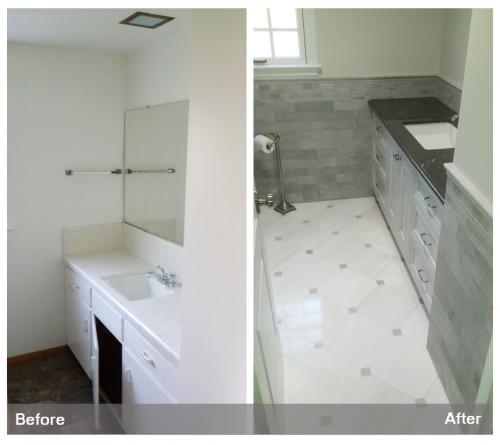 7 - Bathroom Remodel Before and After