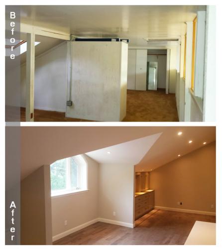 1 - Carriage House Upstairs Before-After